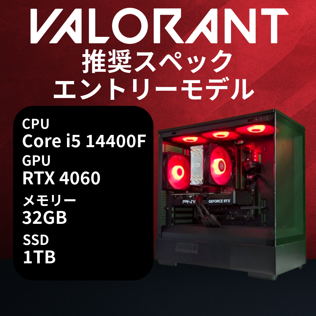 Core i5 14400F・RTX4060 搭載