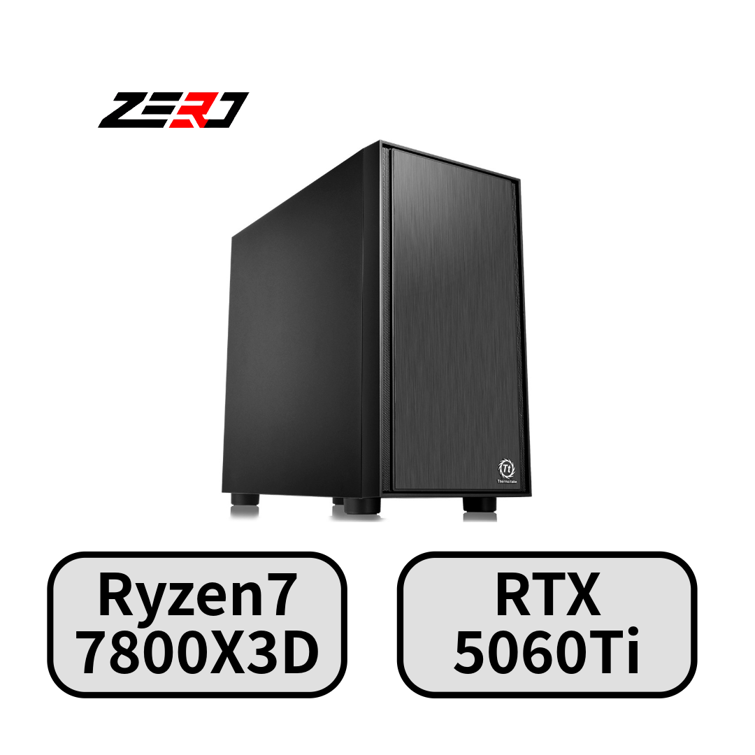 Ryzen 7 7800X3D・RTX5060Ti 搭載