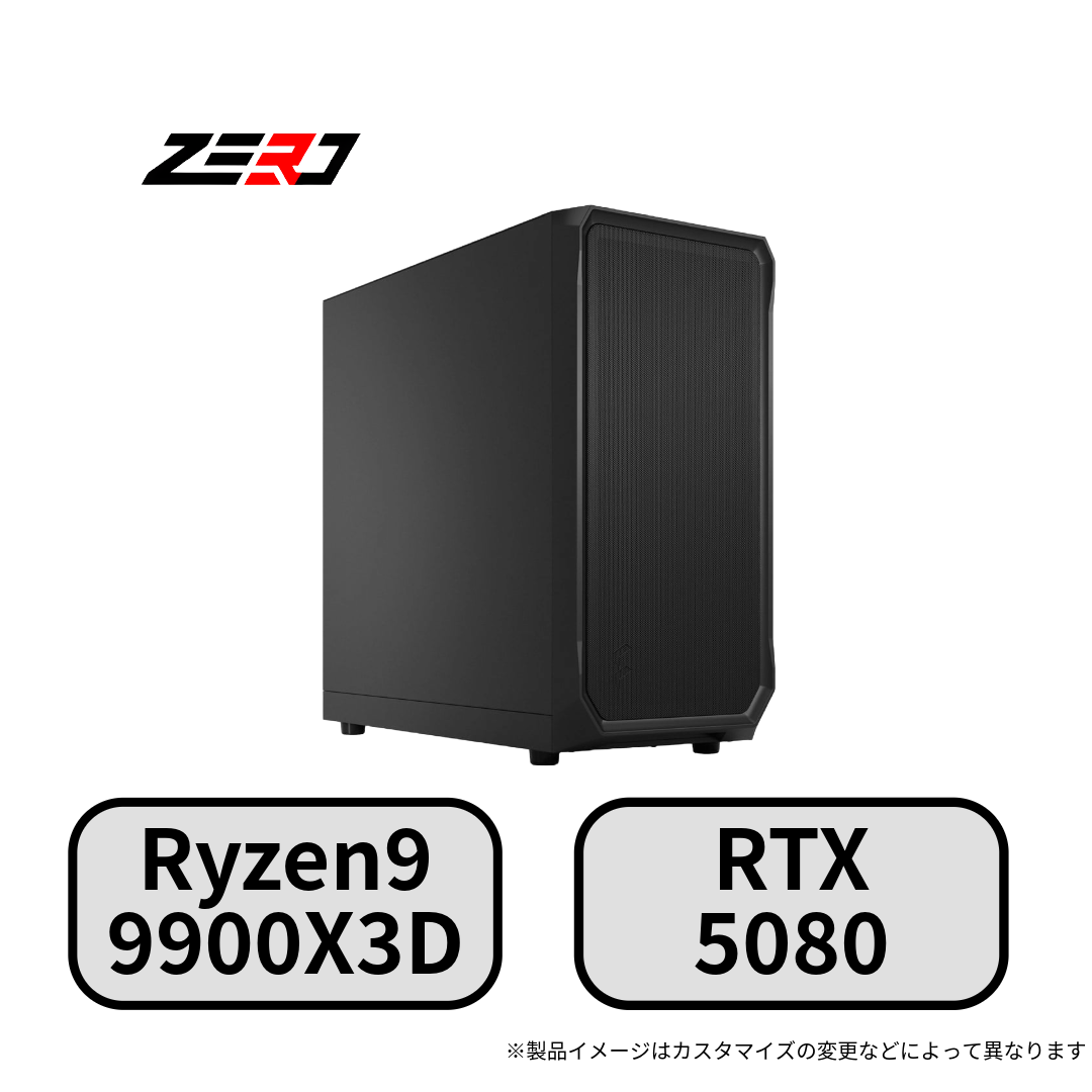 Ryzen9 9900X3D・RTX5080 搭載