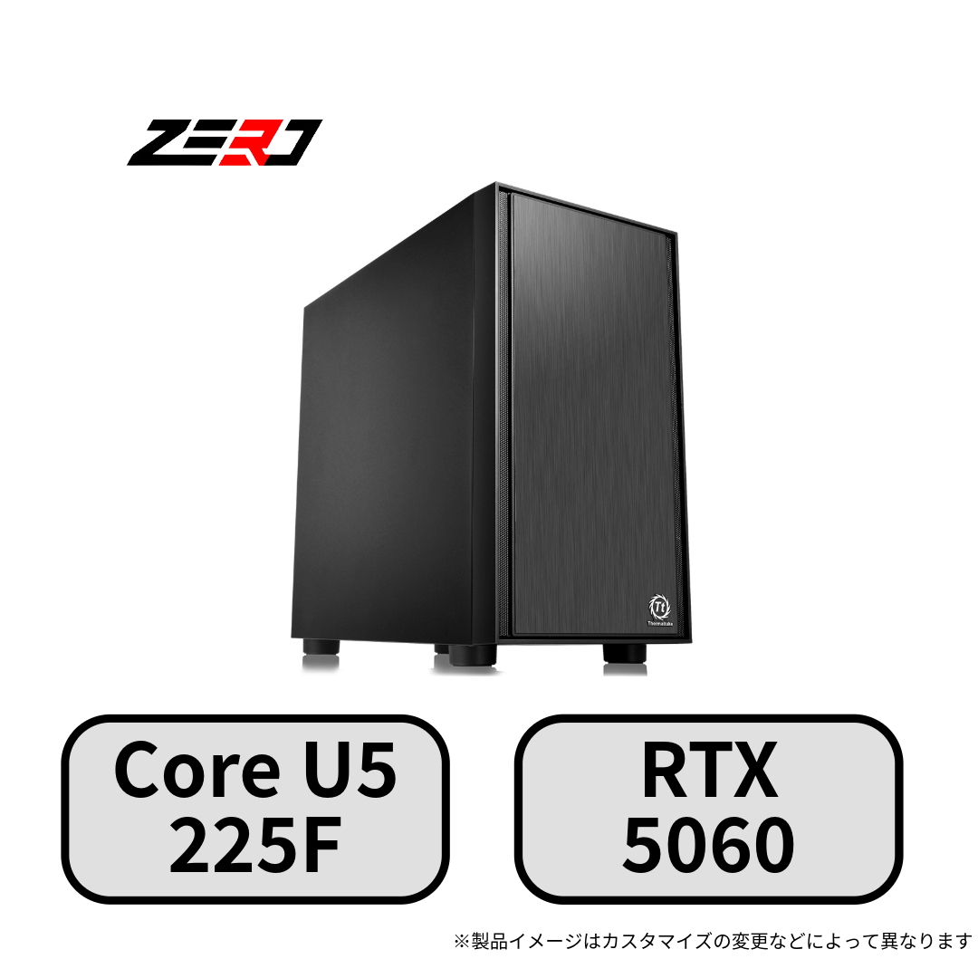 Core Ultra5 225F・RTX5060 搭載